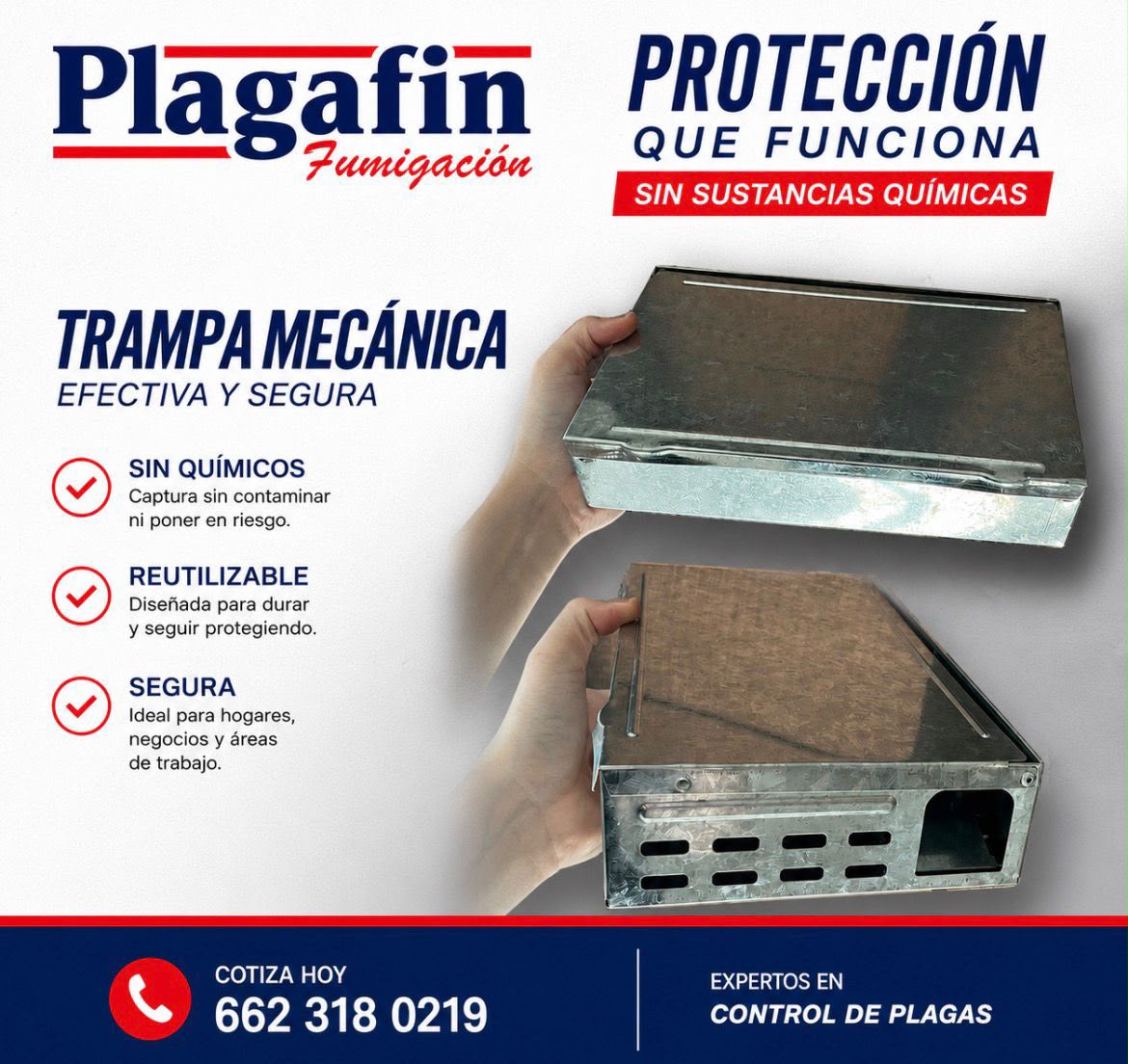 Trampa mecánica sin químicos